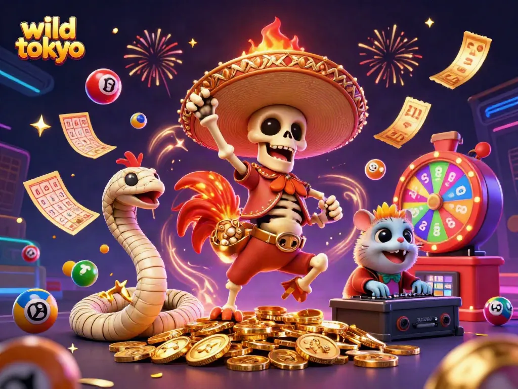 Experience thrilling games at wild tokyo casino with vibrant characters and rich visuals.